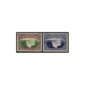 Southern Rhodesia 37-37A, hinged. Michel 36A-37. Victoria Falls, 1935.