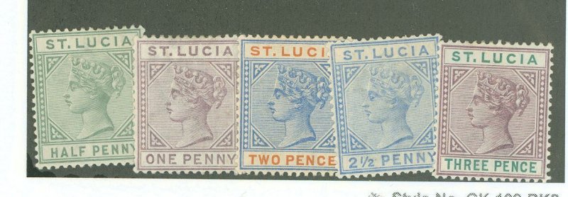 St. Lucia #27/29-32 Unused