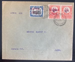 1916 Callao Peru cover to Lima Sc#191 Overprinted