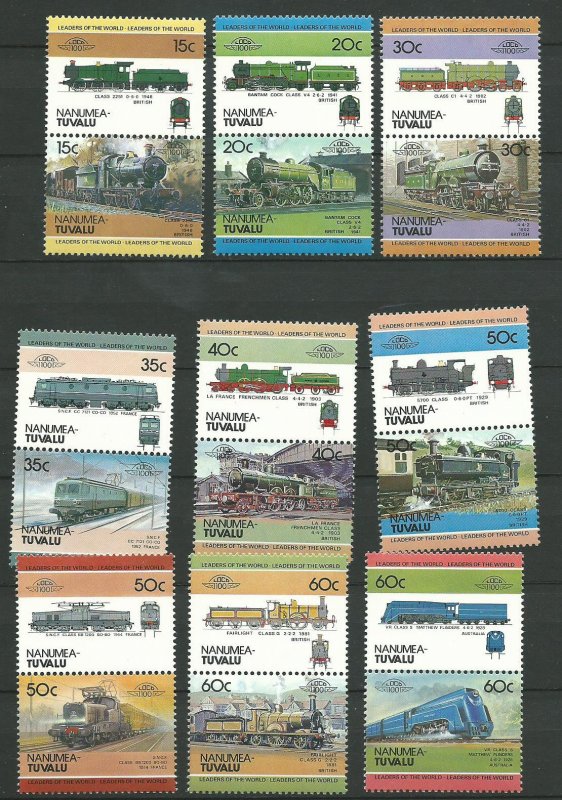 Tuvalu -Nanumea 2-10   Mint NH VF 1984-86 PD