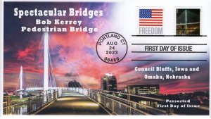 23-168, 2023, Spectacular Bridges, First Day Cover, Standard Postmark, Bob Kerre