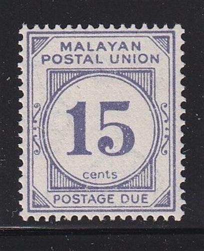 Malaya # J18  VF-MNH well centered nice color scv $ 200 ! see pic !