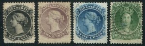 Nova Scotia #8, 9, 10, 11 Used