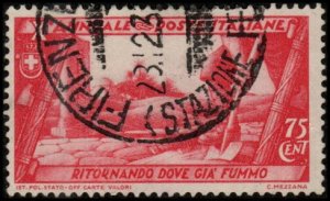 Italy 299 - Used - 75c Excavating Ruins (1932) (cv $4.00)