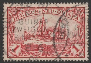 NEW GUINEA - GERMAN Pmk Deutsche Seepost Neu Guinea Zweiglinie Singapore 8/6 04