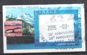 CANADA #1991D VF USED Extremelly rare *Alaska Cruise Picture Postage*