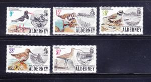 Alderney 13-17 Set MNH Birds (D)