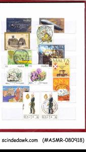 COLLECTION OF MALTA USED STAMPS IN SMALL STOCK BOOK - 99 STAMPS