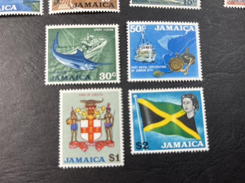 JAMAICA # 306-318-MINT/HINGED-----COMPLETE SET------1970