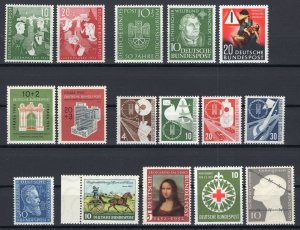 West Germany: Nice Lot Early MNH Stamps