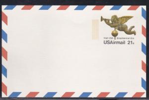 U.S. # UXC16, Angel Weather Vane Postal Card, MInt