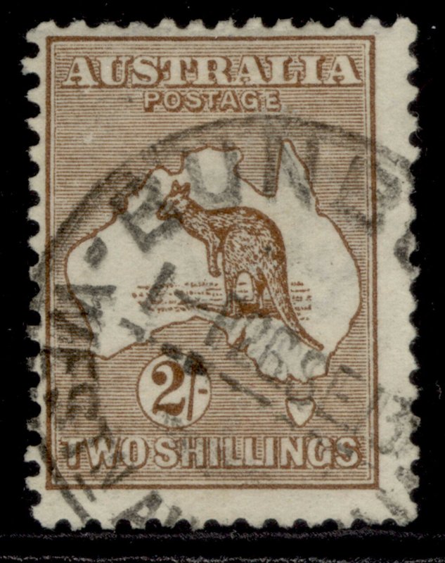 AUSTRALIA GV SG12, 2s brown, FINE USED. Cat £85. 