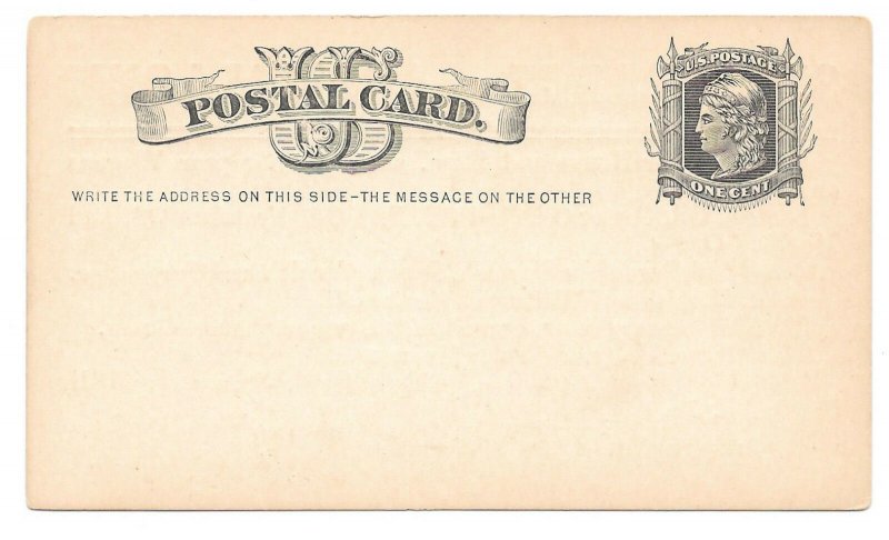 UX5 1870s Postal Card Preprinted Advertisement Druggist C E Orcutt Jamesport MO