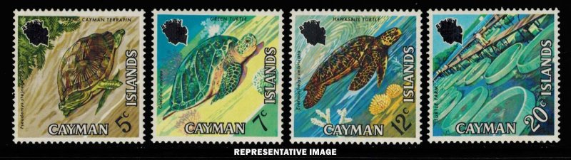 Cayman Islands Scott 283-286 Unused lightly hinged.