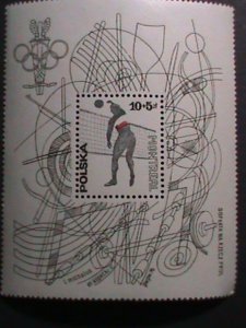 POLAND-1976 OLYMPIC GAMES MONTREAL'76 MNH S/S VERY FINE WE SHIP TO WORLD WIDE