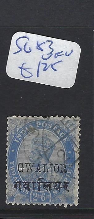 INDIA GWALIOR   (P2807B)    KGV   2A 6P   SG 83   VFU