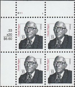 # 3426 MINT NEVER HINGED ( MNH ) SEN. CLAUDE PEPPER