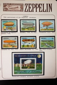Worldwide All Mint Graf Zeppelin Stamp Collection