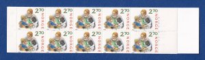 Norway   #921a   MNH  1987  booklet Christmas 2.70k  baking gingersnaps