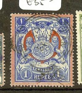 ZANZIBAR  (P2205B)  MONOGRAM 1R SG220A  VFU