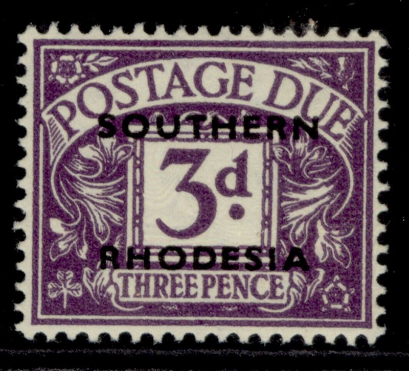 SOUTHERN RHODESIA GVI SG D4, 3d violet, LH MINT. 