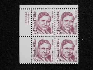 US - SCOTT# 2192 CORNER BLOCK 4 - MNH - CAT VAL $7.25