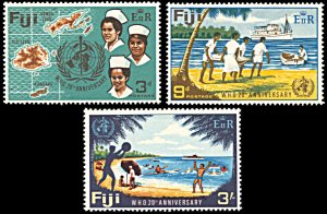 Fiji 257-259, MNH, 20th Anniversary World Health Organization