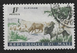 Mali - Republic of #17 1fr Cattle ~ CTO