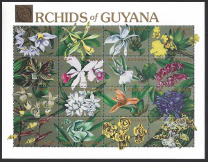 Guyana #2370 MNH SS, orchids, issued 1990