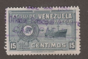 Venezuela 416 M. S. Republica de Venezuela 1950