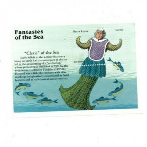 Sierra Leone 1996 - Fantasies Of The Sea, Sea Monk - Souvenir Sheet - 1955 - MNH