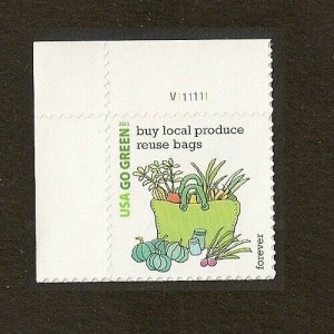 US 4524a Go Green Buy Local Produce F plate single MNH 2011