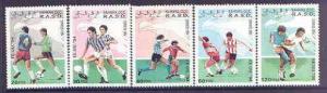 Sahara Republic 1994 Football & Birds complete perf s...