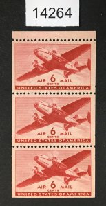 MOMEN: US STAMPS # C25a MINT OG NH BOOKLET LOT #14264