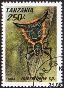 Tanzania 1240 - Cto - 250sh Orb Weaver Spider (1994) (cv $1.80)