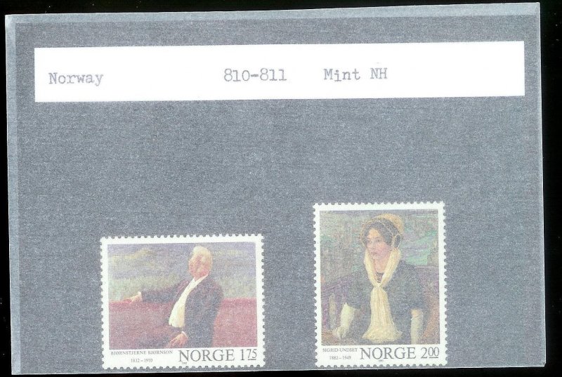 NORWAY Sc#810-811 MINT NEVER HINGED Complete Set