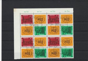 Leipzig 1964 Spring Fair DDR Stamps Part Sheet Ref 27028