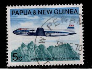 PNG Papua New Guinea Scott 305 Used airplane stamp