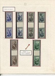 Work complete set of 17 values in pairs with inter-space