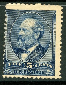 USA 1888 Garfield 5¢ Indigo Scott 216 Mint M989 ⭐⭐⭐⭐⭐⭐ 