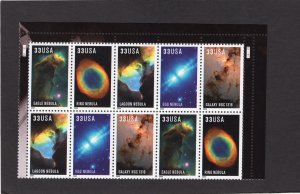 3384-3388 Hubble Space Images, MNH Top PB/10