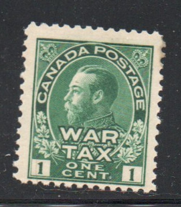 Canada Sc MR1 1915 1 c green  G V Admiral issue war tax stamp mint NH