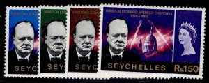 SEYCHELLES QEII SG222-225,  1966 Churchill commemoration set, NH MINT.