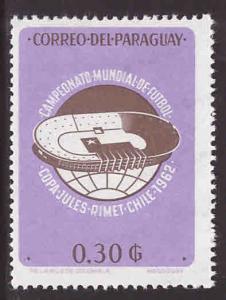 Paraguay Scott 686 MH* Soccer stadium stamp