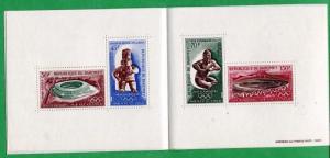 DAHOMEY SOUVENIR BOOKLET/ SHEET  Sc# C88a MNH, XF / 1968 Mexico Olympics - FOS24