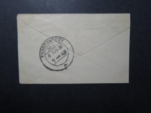 India 1921 1/2 Anna Stationery Cover Used - Z11688