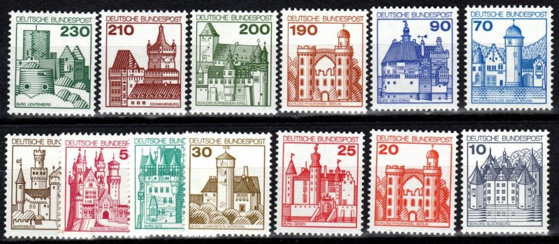 Germany  #1231-42 F-VF Unused  CV $13.15 (X287)