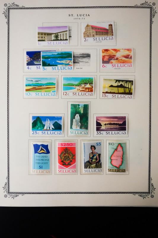 St. Lucia 1951 to 1980's Stamp Collection