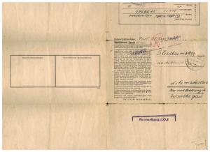 3 1944-45 Germany Litzmannstadt Ghetto Mauthausen Concentration DP Camp Covers