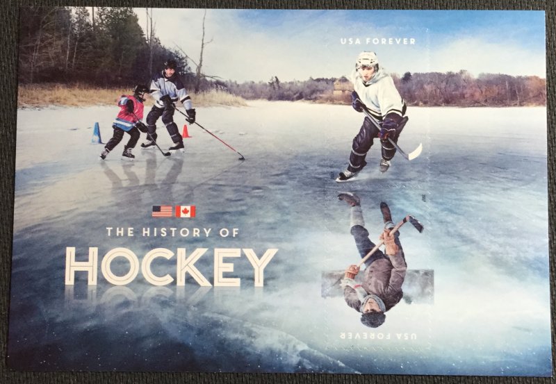 US #5253c MNH Souvenir Sheet of 2 (.49) History of Ice Hockey SCV $2.00